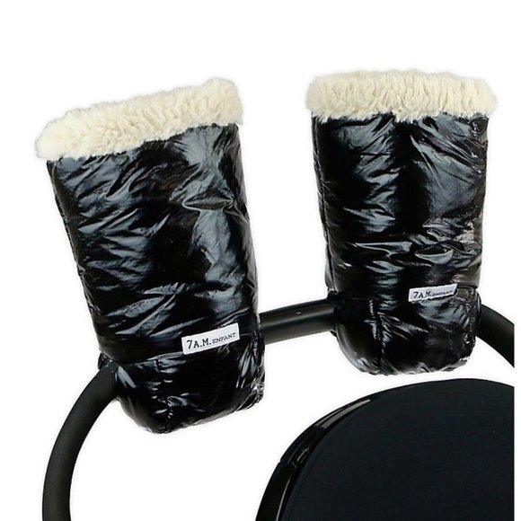7AM Other - 7AM Enfant Warmmuff Stroller Gloves with Plush Lining in Black Polar